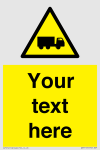 Custom Lorry Hazard Sign